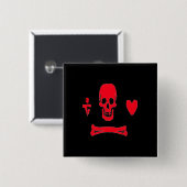 Stede Mütze-Rot Button (Vorne & Hinten)