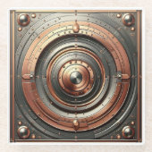 steel and copper metal object glasuntersetzer (Vorderseite)