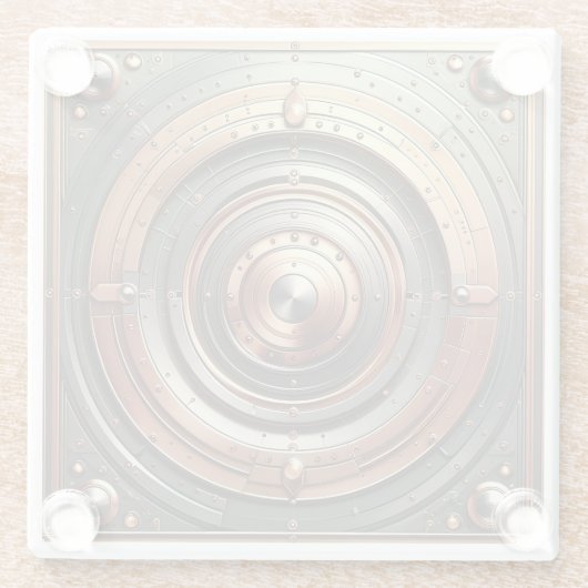 steel and copper metal object glasuntersetzer (Rückseite)