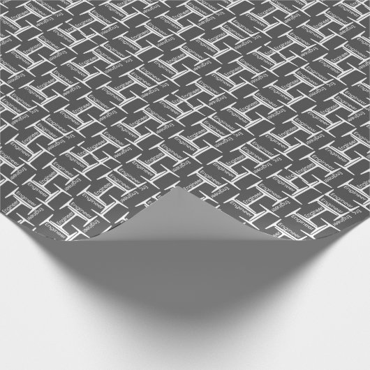 Steel Beam Engineer Geschenkpapier (Ecke)