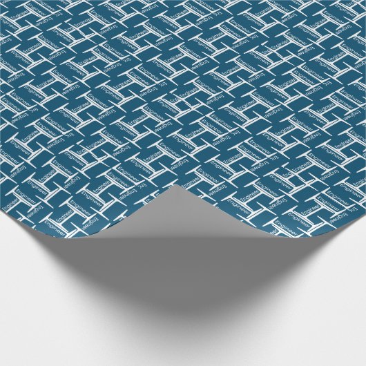 Steel Beam Engineer Geschenkpapier (Ecke)