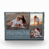 Steel Blue Best Mama je Collage Fotoblock (Vorderseite)