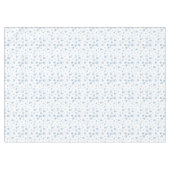 Steel Blue Christmas Pattern auf White Tischdecke (Vorderseite (Horizontal))