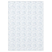 Steel Blue Christmas Pattern auf White Tischdecke (Vorderseite)