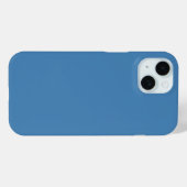 Steel Blue Grey Solid Color Case-Mate iPhone Hülle (Rückseite (Horizontal))