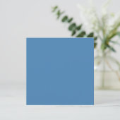Steel Blue Grey Solid Color Karte (Stehend Vorderseite)