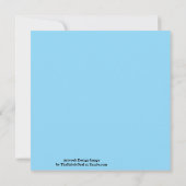 Steel Blue Grey Solid Color Karte (Rückseite)