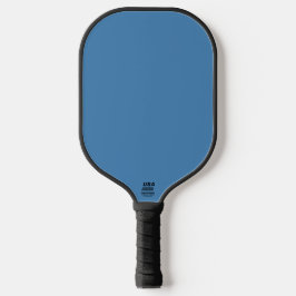 Steel Blue Grey Solid Color Pickleball Schläger
