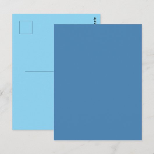 Steel Blue Grey Solid Color Postkarte (Vorne/Hinten)