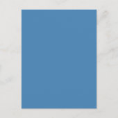 Steel Blue Grey Solid Color Postkarte (Vorderseite)