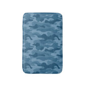 Steel Blue Monocolor Camouflage Badematte (Vorderseite Vertikal)