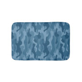 Steel Blue Monocolor Camouflage Badematte (Vorderseite)