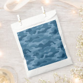 Steel Blue Monocolor Camouflage Geschenktütchen (Ausgeschnitten)