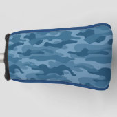 Steel Blue Monocolor Camouflage Golf Headcover (Vorderseite)