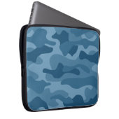 Steel Blue Monocolor Camouflage Laptopschutzhülle (Vorne Rechts)