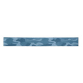 Steel Blue Monocolor Camouflage Satinband (Vorderseite)
