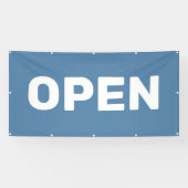Steel Blue OPEN Banner (Horizontal)