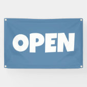 Steel Blue OPEN Banner (Horizontal)