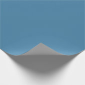 Steel Blue Solid Blank Color Geschenkpapier (Ecke)