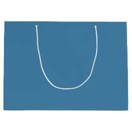Steel Blue Solid Blank Color Große Geschenktüte