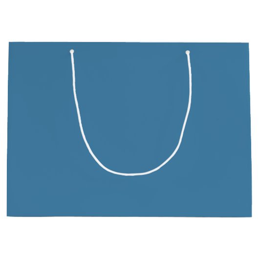 Steel Blue Solid Blank Color Große Geschenktüte (Vorderseite)