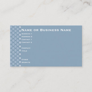 Steel Blue Winter Card Visitenkarte