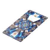 Steel Bottle Opener mit argentinischen Farben Geldbeutel Flaschenöffner (Rückseite Schrägansicht)