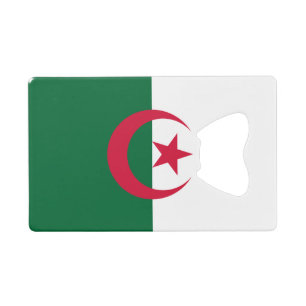 Steel Bottle Opener mit der Flagge Algeriens Geldbeutel Flaschenöffner