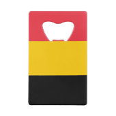 Steel Bottle Opener mit der Flagge Belgiens Geldbeutel Flaschenöffner (Rückseite)