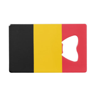 Steel Bottle Opener mit der Flagge Belgiens Geldbeutel Flaschenöffner