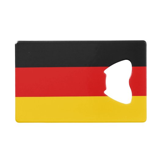 Steel Bottle Opener mit der Flagge Deutschlands Geldbeutel Flaschenöffner (Vorderseite (Horizontal))