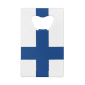 Steel Bottle Opener mit der Flagge Finnlands Geldbeutel Flaschenöffner (Rückseite)
