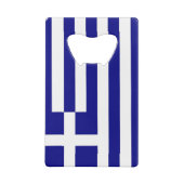 Steel Bottle Opener mit der Flagge Griechenlands Geldbeutel Flaschenöffner (Rückseite)