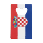 Steel Bottle Opener mit der Flagge Kroatiens Geldbeutel Flaschenöffner (Rückseite)