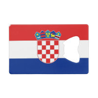 Steel Bottle Opener mit der Flagge Kroatiens