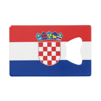 Steel Bottle Opener mit der Flagge Kroatiens Geldbeutel Flaschenöffner