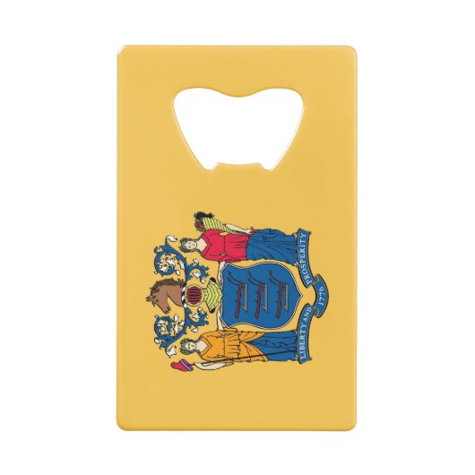 Steel Bottle Opener mit der Flagge New Jersey, USA Geldbeutel Flaschenöffner (Rückseite)