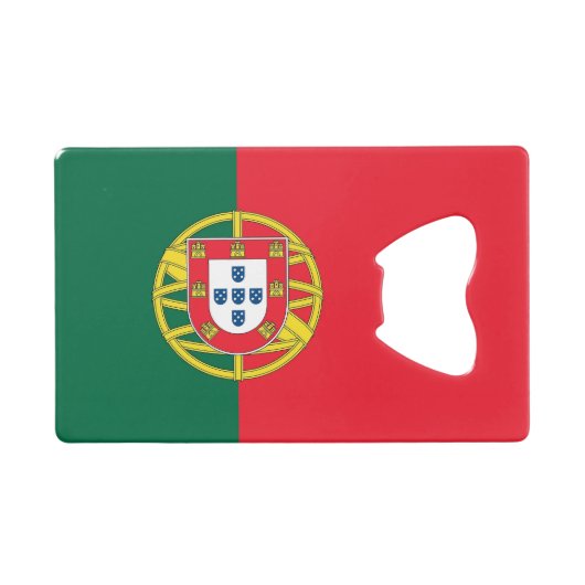 Steel Bottle Opener mit der Flagge Portugals Geldbeutel Flaschenöffner (Vorderseite (Horizontal))