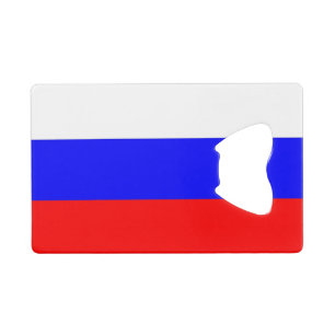 Steel Bottle Opener mit der Flagge Russlands Geldbeutel Flaschenöffner