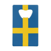 Steel Bottle Opener mit der Flagge Schwedens Geldbeutel Flaschenöffner (Vorderseite)