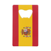 Steel Bottle Opener mit der Flagge Spaniens Geldbeutel Flaschenöffner (Vorderseite)
