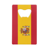 Steel Bottle Opener mit der Flagge Spaniens Geldbeutel Flaschenöffner (Rückseite)