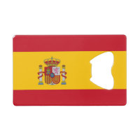 Steel Bottle Opener mit der Flagge Spaniens