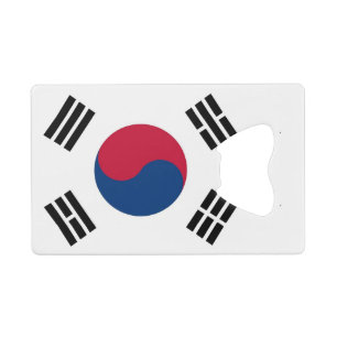 Steel Bottle Opener mit der Flagge Südkoreas Geldbeutel Flaschenöffner