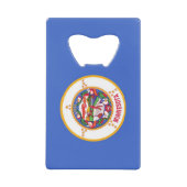 Steel Bottle Opener mit der Flagge von Minnesota U Geldbeutel Flaschenöffner (Vorderseite)