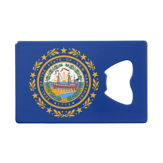 Steel Bottle Opener mit der Flagge von New Hampshi Geldbeutel Flaschenöffner (Vorderseite (Horizontal))