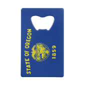 Steel Bottle Opener mit der Flagge von Oregon Staa Geldbeutel Flaschenöffner (Rückseite)