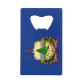Steel Bottle Opener mit der Flagge von Vermont, US Geldbeutel Flaschenöffner (Vorderseite)