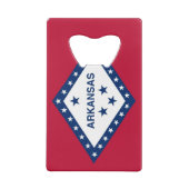 Steel Bottle Opener mit Fahne von Arkansas Geldbeutel Flaschenöffner (Rückseite)