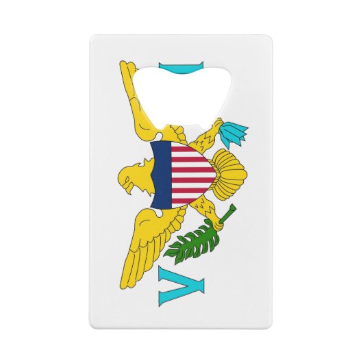 Steel Bottle Opener mit Flagge der Jungfrau Island Geldbeutel Flaschenöffner (Rückseite)